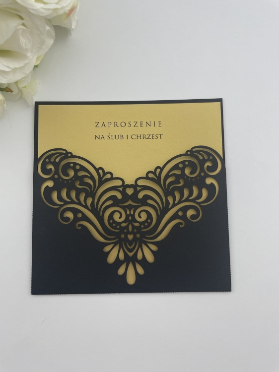Zaproszenie ażurowe, kwadratowe_ Black Heart 2 (2).JPG