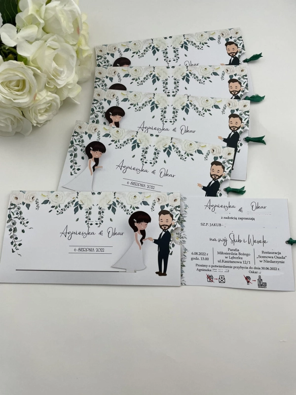 Eleganckie ruchome zaproszenie ślubne Melody model 3 personalizacja i efekt wow.jpg