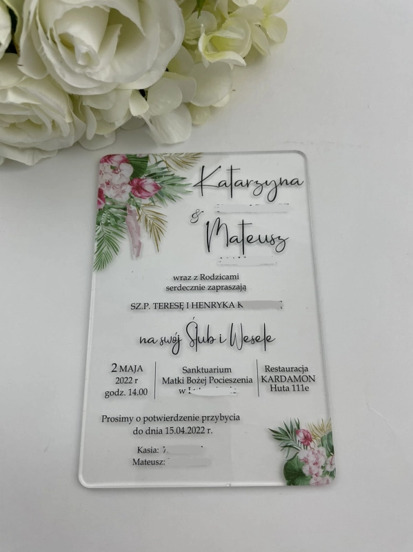 Zaproszenie akrylowe_Naomi