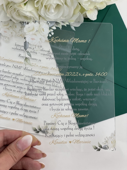 Zaproszenie VIP, prośba o błogosławieństwo_Amanda