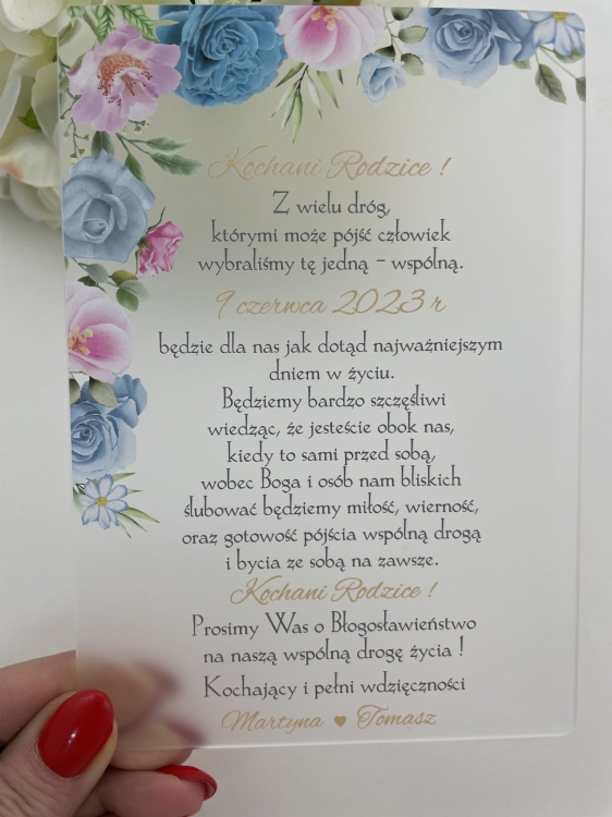 Prośba o błogosławieństwo, akryl_Synthia
