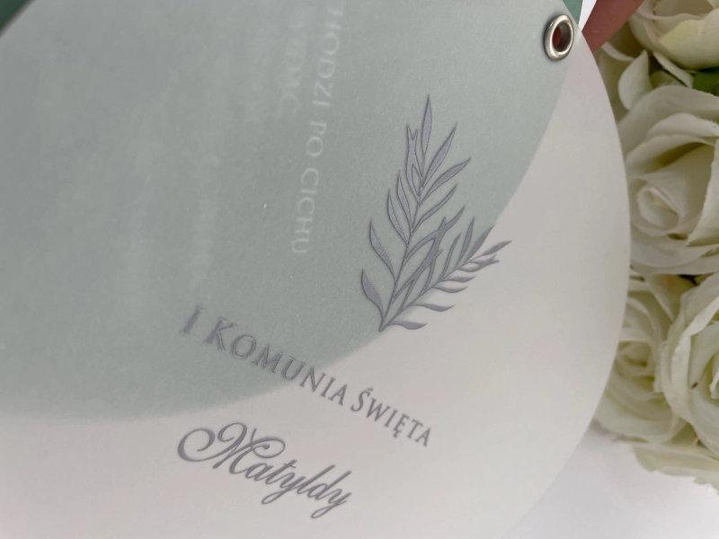 Okrągłe zaproszenie na komunię z kalką i nitem (3).JPG