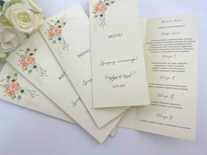 Menu weselne Nadia