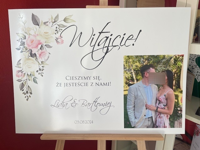 Tablica powitalna 50x70 ze zdjęciem.JPG
