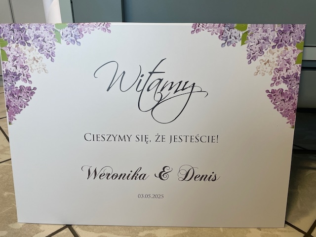 Tablica powitalna PCV 50x70 z bzem.JPG
