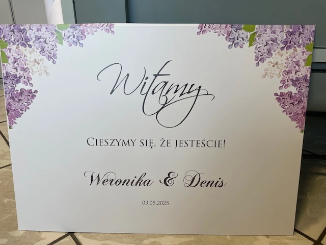 Tablica powitalna PCV 50x70 z bzem.JPG