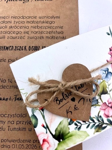 Kraftowe serduszko przewiązane sznurkiem jutowym.JPG