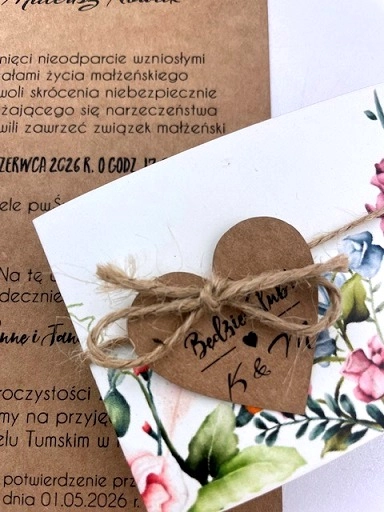 Kraftowe serduszko przewiązane sznurkiem jutowym.JPG