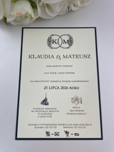 Minimalistyczne jednokartkowe zaproszenie na ślub z grafikami 1.jpg