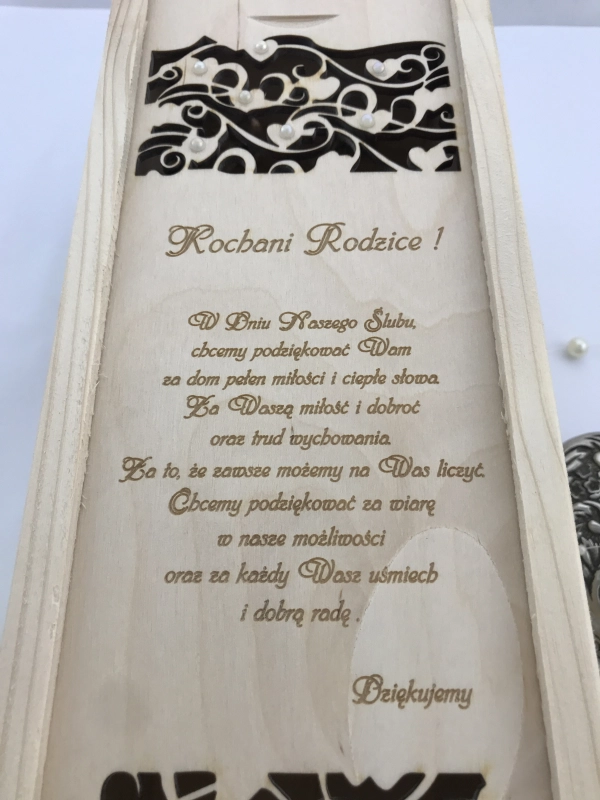 Podziękowanie dla rodziców, skrzynka na wino.JPG